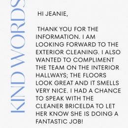 kind words flyer