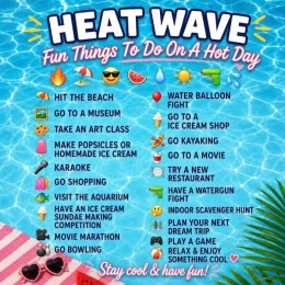 a heat wave graphic