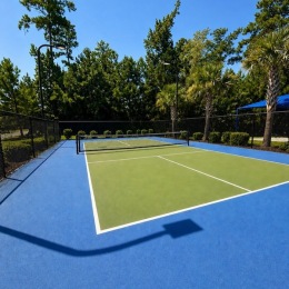 a tennis court
